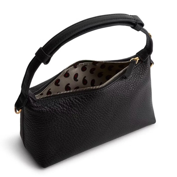 NWT Vera Bradley Leather Roxbury Crescent Crossbody Handbag Moonless Night - Picture 3 of 8